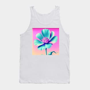 Single flower pastel colors Tank Top